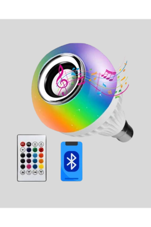 Bluetooth Hoparlörlü LED Ampul – 12W Enerji Tasarruflu