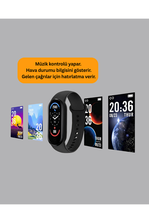 Akıllı Bileklik – Kalp Atışı, Uyku, Adımsayar ve Bildirim Takibi