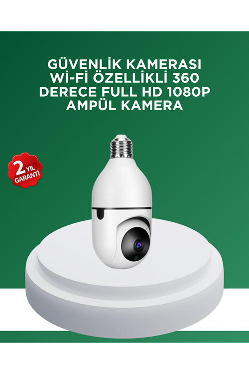 1080P Gece Görüşlü Ampul Güvenlik Kamerası – Kablolu ve Kablosuz Seçenekli