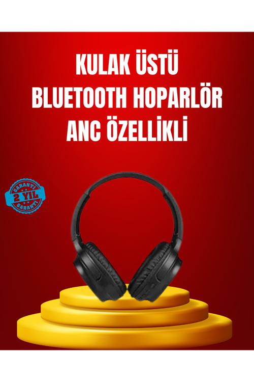 Geniş Frekans Aralıklı Bluetooth Kulak Üstü Kulaklık