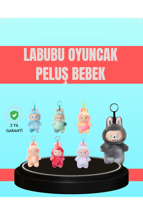 Yumuşak Kumaşlı 20 cm Labubu Peluş – 3 Yaş Üzeri Uygun