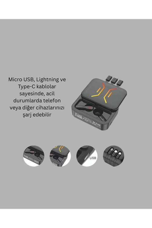 Kablosuz Bluetooth 5.0 Kulaklık – 300mAh Şarj Kutusu