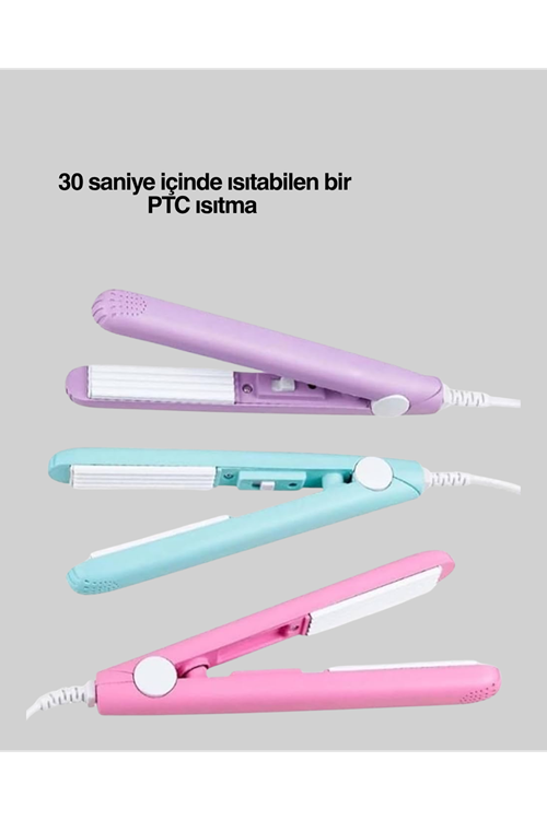 Hafif ve Taşınabilir Seramik Kısa Saç Maşası – Seyahate Uygun Ergonomik ve Güvenli Tasarım