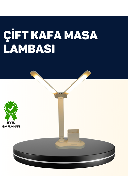 Ayarlanabilir Kısılabilir LED Masa Lambası | Entegre Kalemlik ve Telefon Tutucu Özellikli