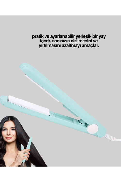 Yüzer Plakalı Kompakt Bukle Maşası – Elastik Tutuculu, Saç Dostu Profesyonel Tasarım