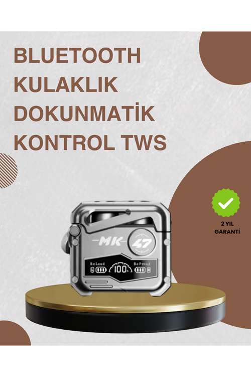 Bluetooth 5.0 Kulak İçi Kablosuz Kulaklık – Dokunmatik Kontrol, Düşük Gecikme