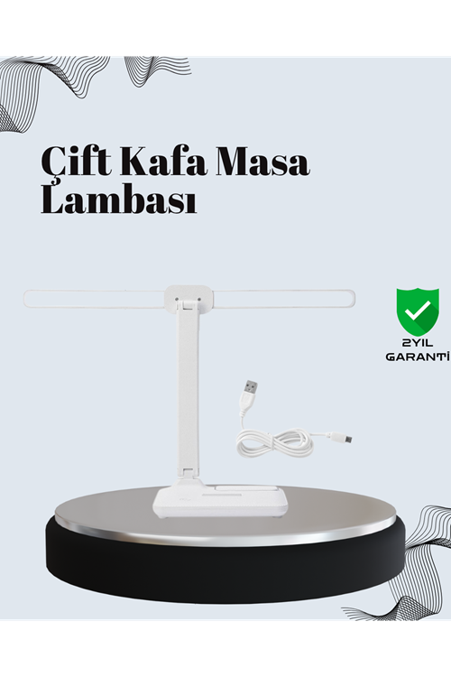 Ayarlanabilir Açıya Sahip Masa Lambası | Kademeli Işık Seviyesi, Modern ve Kompakt Tasarım