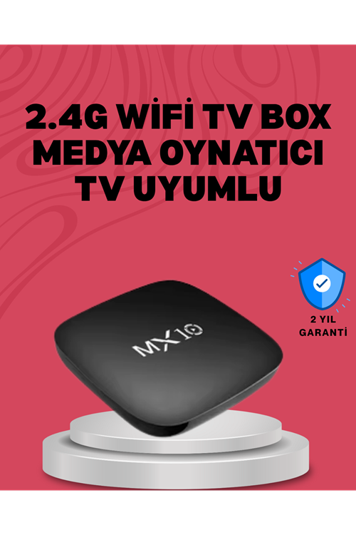 4K UHD Android Medya Oynatıcı 8 GB Hafıza 2 GB RAM Wi-Fi Destekli