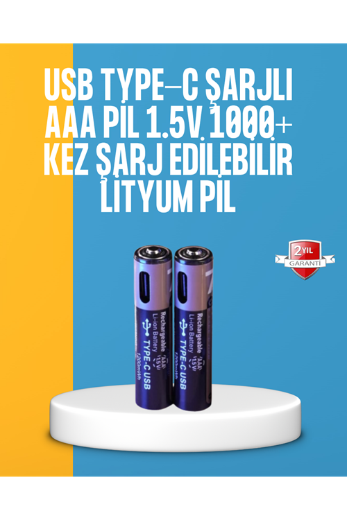 Lityum AAA Pil – Düşük Enerji Tüketen Cihazlar İçin Maksimum Dayanıklılık