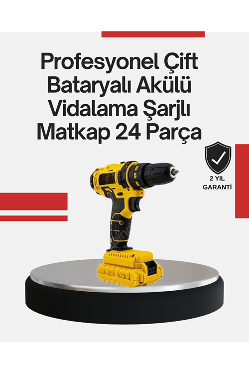 Ergonomik Tasarımlı 12V Matkap | 2 Vitesli, LED Aydınlatmalı ve Dayanıklı