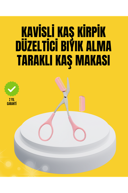 Kaş, Kirpik ve Tırnak Çevresi Temizliği İçin Çok Fonksiyonlu Makas