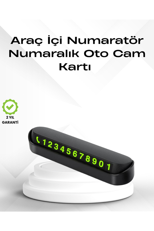 Fosforlu Işıltı ile Araç İçi Telefon Numaratörü – Güvenli Parkın Anahtarı