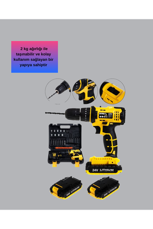 Hafif ve Ergonomik 12V Kablosuz Matkap | Hızlı Şarj ve Uzun Pil Ömrü