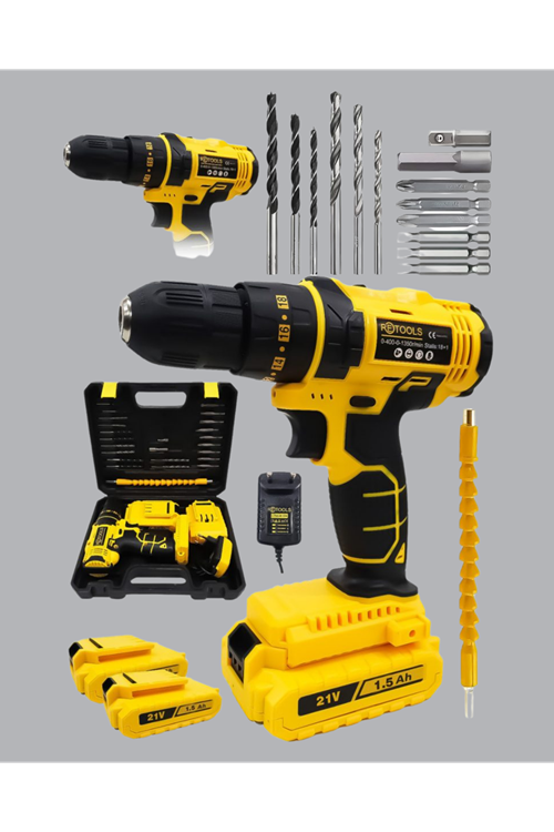 12V Akülü Matkap | 20-30 Nm Tork, Çift Hız Ayarı ve LED Işık