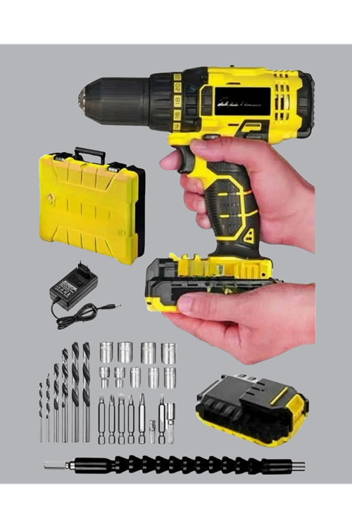 12V Akülü Matkap | 20-30 Nm Tork, Çift Hız Ayarı ve LED Işık