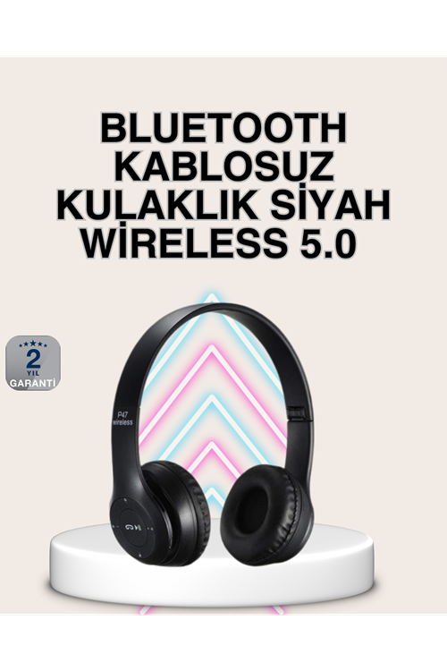 Katlanabilir Tasarımlı Bluetooth 5.0 Kulaklık | Eller Serbest Arama ve Çift Cihaz Desteği
