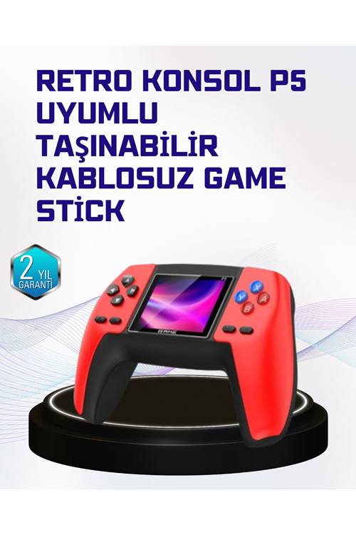 P5 Retro Oyun Konsolu | Ergonomik Tasarım, Taşınabilir