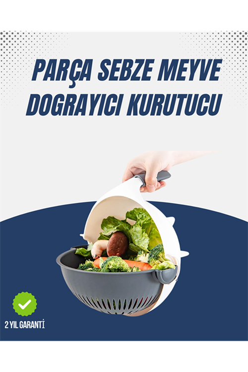 Sebze Doğrama ve Rendeleme İçin Pratik Mutfak Aparatı
