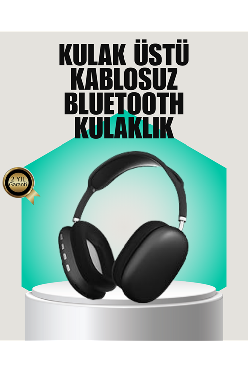 Stereo Ses Kaliteli Bluetooth Kulaklık | Katlanabilir ve Ergonomik Tasarım