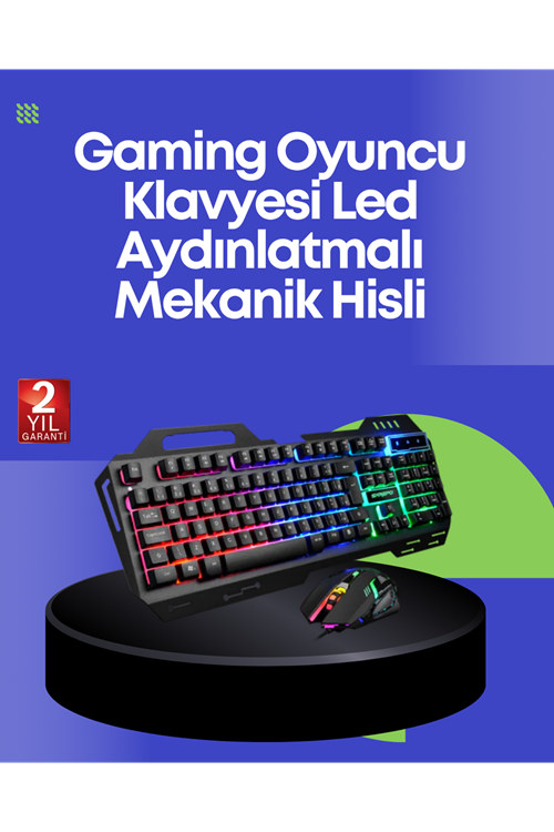 PG8018 LED Aydınlatmalı Mekanik Klavye Mouse – Oyunlarda Üstün Performans