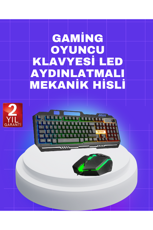 Gaming Klavye Mouse – Çatışmasız Tuş, Hızlı Tepki Süresi