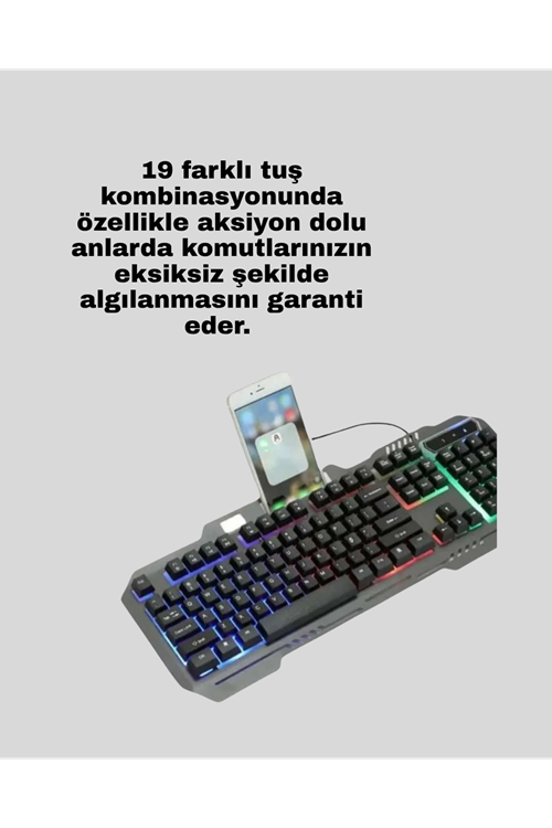 Gaming Klavye Mouse – Çatışmasız Tuş, Hızlı Tepki Süresi