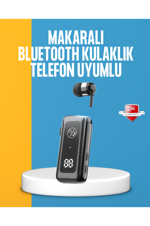 Dijital Ekranlı ve Hızlı Şarjlı Bluetooth 5.2 Makaralı Kulaklık