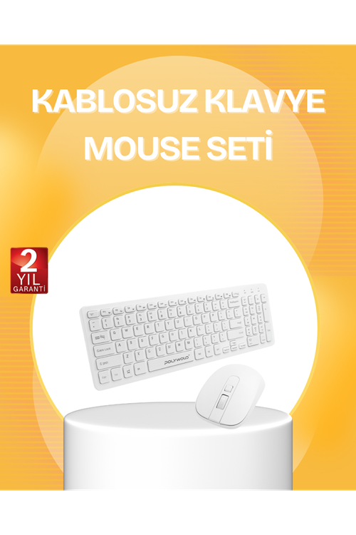 Kablosuz Klavye Mouse Takımı - Ergonomik, Sessiz ve Enerji Tasarruflu