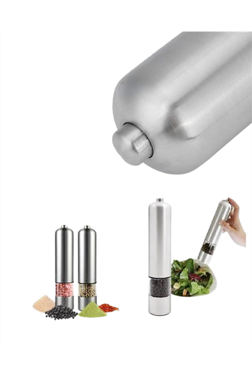 Pil İle Çalışan Elektrikli Baharat Öğütme Cihazı Ergonomik Şeffaf Gövde