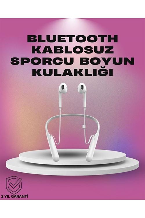 Uzun Pil Ömürlü Kablosuz Kulaklık – Boyun Askılı, 100 Saat Kullanım