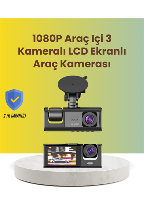 TA-01 2.0 İnç Ekranlı 3 Kanallı Araç Kamerası