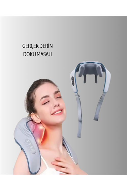 VNB-01 Titreşimli Boyun Masaj Aleti Gri Renk