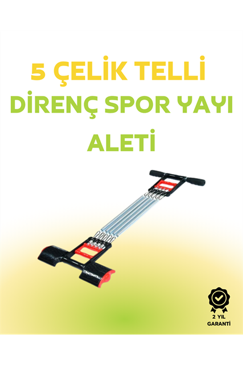 Paslanmaz Çelik Yaylı Çoklu Dirençli Kol ve Gövde Egzersiz Aleti