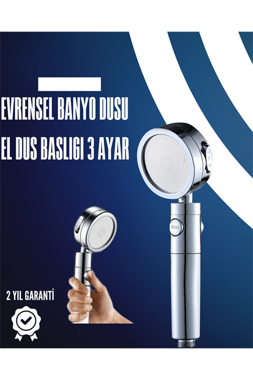 Dayanıklı ve Ergonomik Tasarımlı Ayarlanabilir El Duş Başlığı