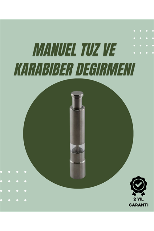 Orta Boy Kararbiber ve Tuz Öğütücü – Kolay Kullanım, Şık Tasarım