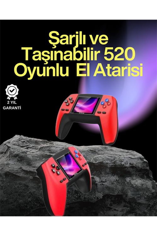 P5 Retro GamePad – 520 Klasik Oyunlu Tak-Çalıştır Mini Konsol