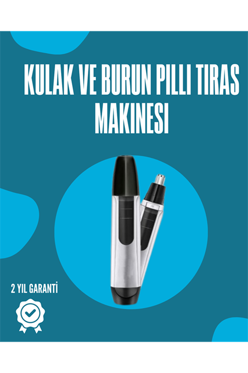 Pil ile Çalışan Kulak, Burun ve Kaş Tımar Cihazı