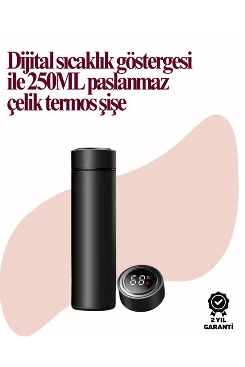Uzun Süre Isı Koruma Sağlayan Dijital Göstergeli Termos