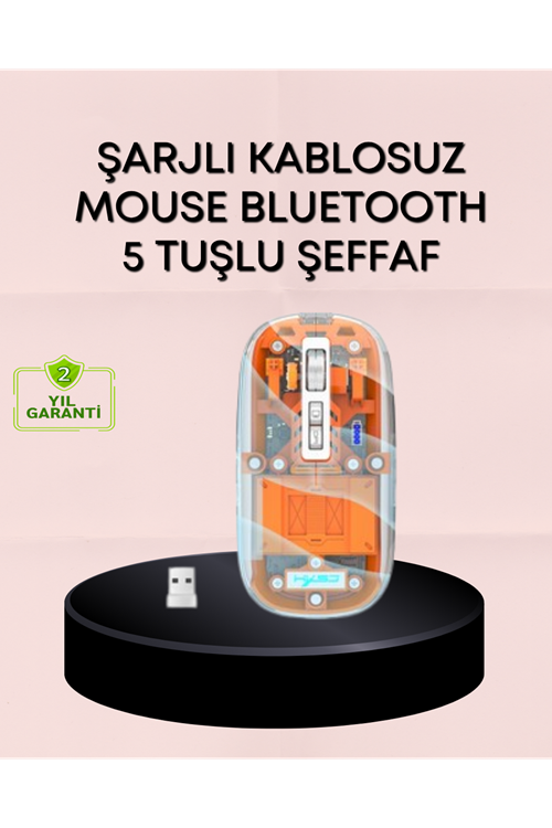 Hafif ve Taşınabilir Fare – 43 Gram, Otomatik Uyku Modlu