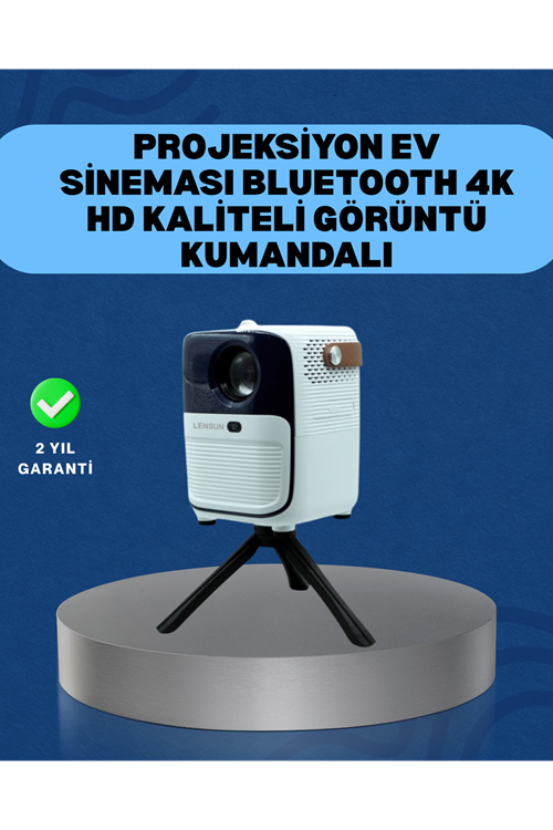 Ultra HD Çözünürlüklü Taşınabilir Projektör – 1920x1080 Piksel Görüntü Kalitesi