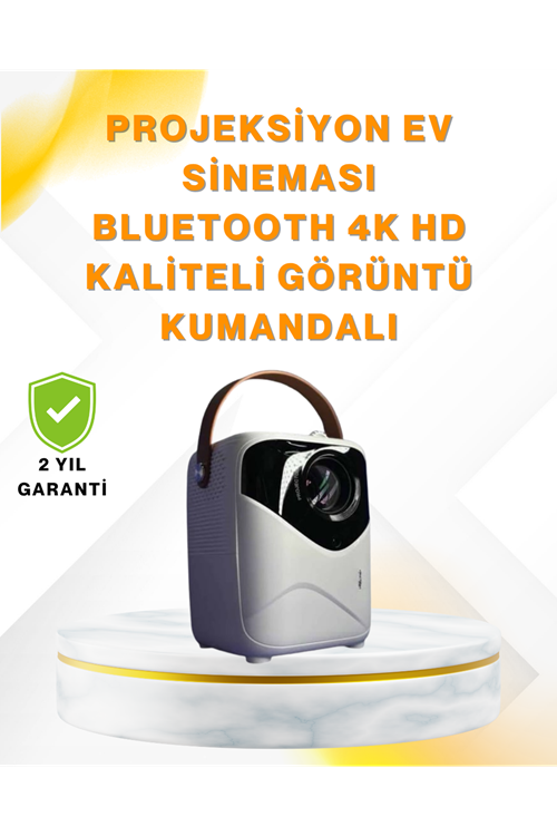 Ultra HD Çözünürlüklü Taşınabilir Projektör – 1920x1080 Piksel Görüntü Kalitesi