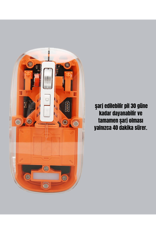 Kablosuz, Sessiz, Ergonomik ve Şarjlı Fare - Gelişmiş Çoklu Cihaz Desteği