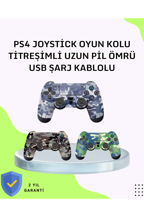 Uzun Pil Ömürlü Oyun Kolu – USB ile Hızlı Şarj Desteği