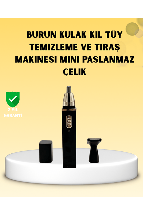 Şarjlı burun ve kulak kılı temizleme cihazı
