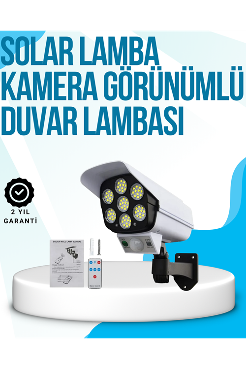 Kablosuz, Güneş Paneliyle Şarj Olan Dış Mekan Lambası – 8-10 Saat Aydınlatma Süresi