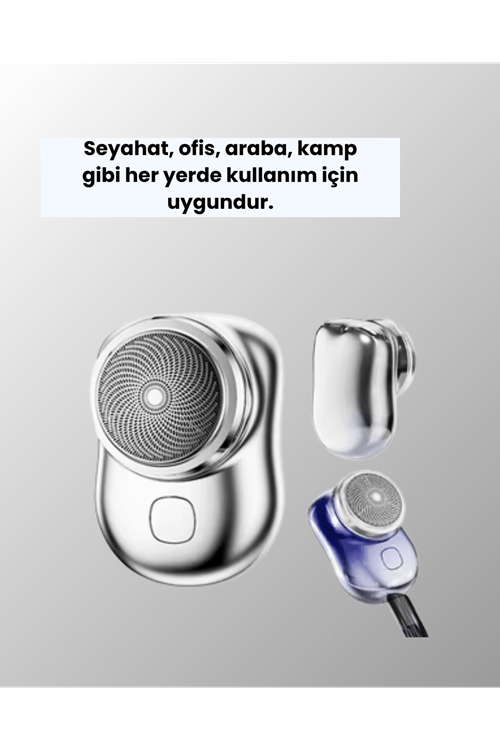 Tüm vücut bölgelerinde kullanılabilen küçük boy tıraş cihazı