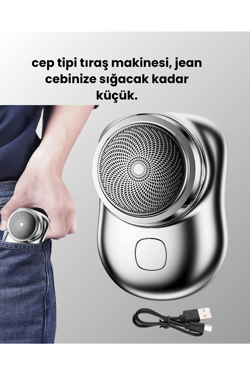 Tüm vücut bölgelerinde kullanılabilen küçük boy tıraş cihazı