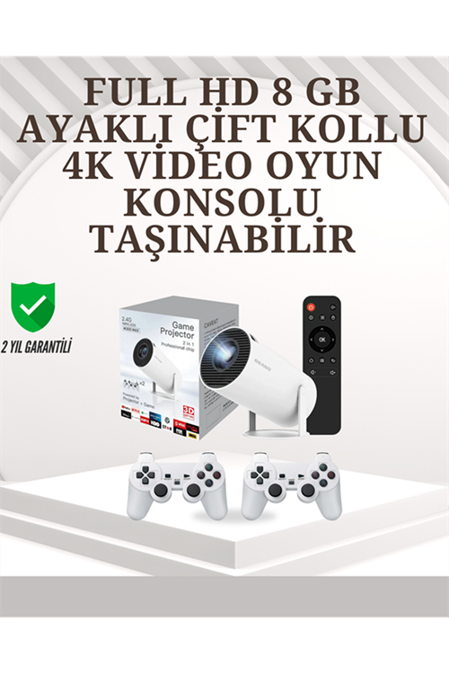 Taşınabilir Çok Fonksiyonlu Projeksiyon – Oyun, Sunum, Netflix ve Eğitim İçin