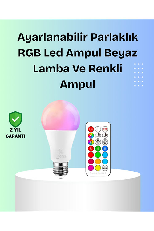 RGBW Teknolojili Akıllı LED Ampul, Zamanlayıcılı