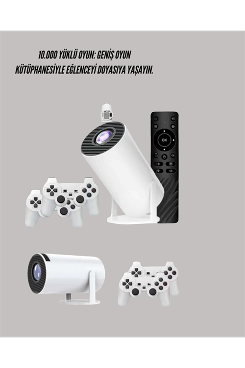Taşınabilir Çok Fonksiyonlu Projeksiyon – Oyun, Sunum, Netflix ve Eğitim İçin